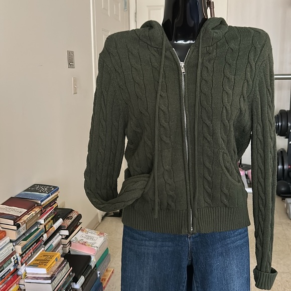 Faded Rose Green Sweater Size M - Picture 1 of 7